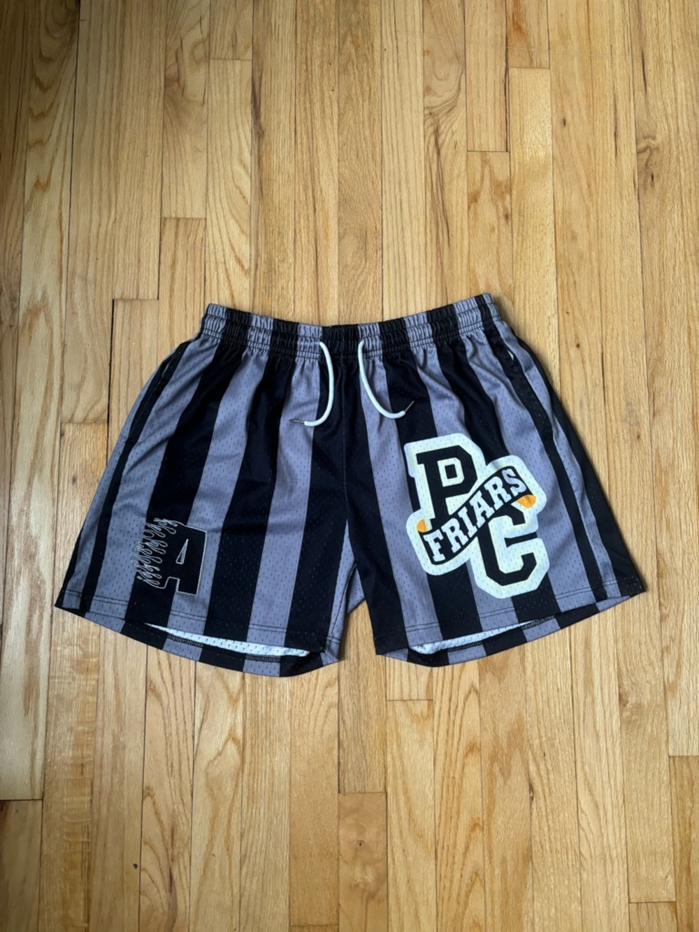Providence Friars Men’s Black and Gray Stripe Athletic Shorts